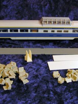 Con-Cor Dome Coach Car: 85' LW fluted Budd