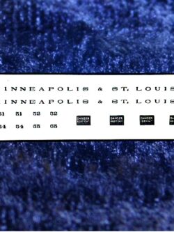 No# 8011 M&St.L Coach Decals